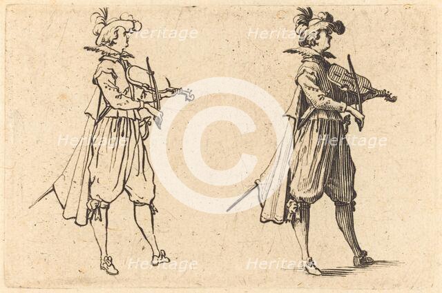 Violinist, c. 1622. Creator: Jacques Callot.