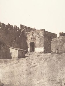 Jérusalem, Porte de David, Intérieur, 1854. Creator: Auguste Salzmann.
