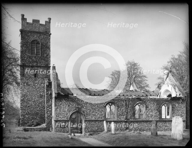 St Bartholomew's Church, St Bartholomew's Close, Heigham, Norwich, Norfolk, 1942. Creator: George Bernard Mason.