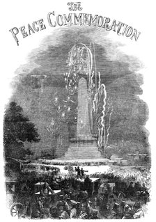 The Peace Commemoration: at Dublin - Fireworks in Phoenix Park, 1856.  Creator: Unknown.