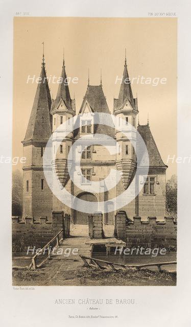 ...Pl. 88, Ancien Château de Barou (Calvados), 1860. Creator: Victor Petit (French, 1817-1874).