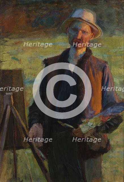 Self-Portrait, between 1896-1900. Creator: Leon Wyczolkowski.