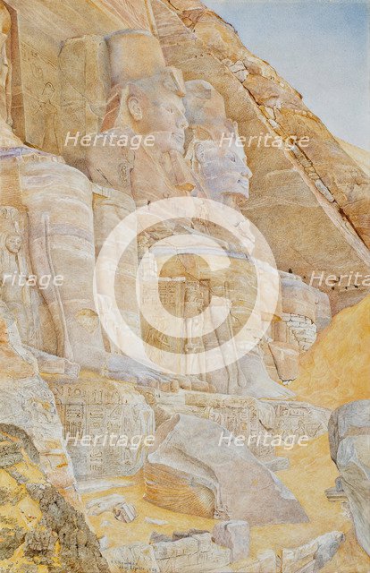 The Great Temple of Abu Simbel. Artist: Newmann, Henri Roderick (1833-1918)