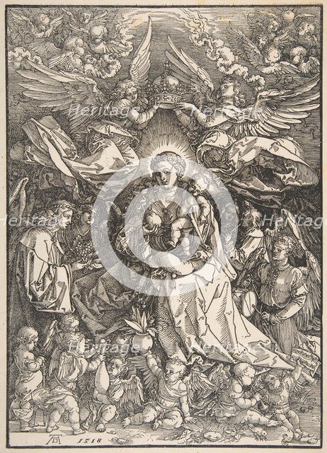 The Virgin Surrounded by Many Angels, 1518. Creator: Albrecht Durer.
