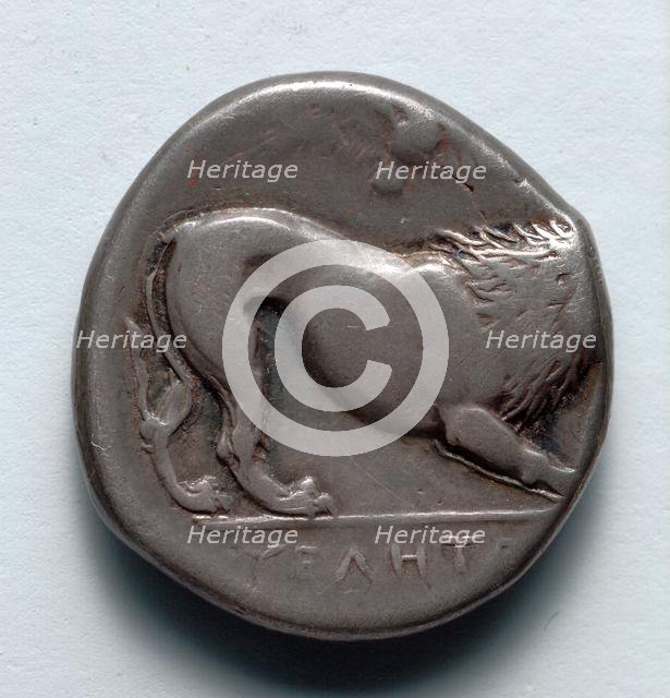 Stater: Lion (reverse), c. 400 BC. Creator: Unknown.