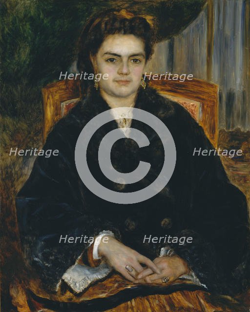 Madame Édouard Bernier (Marie-Octavie-Stéphanie Laurens, 1838-1920), 1871. Creator: Pierre-Auguste Renoir.