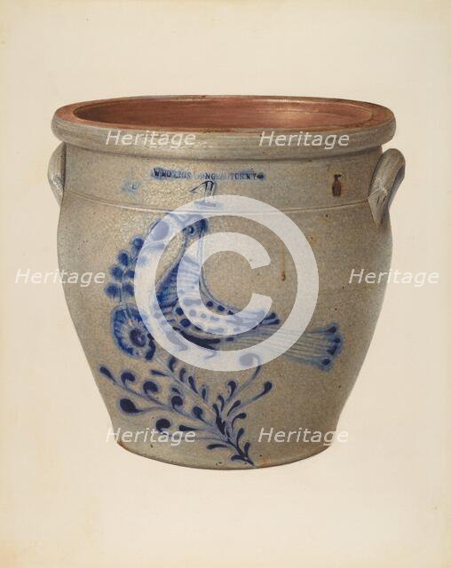 Crock, c. 1941. Creator: Isadore Goldberg.