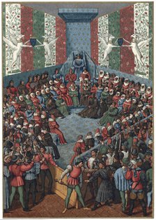 Trial of Jean II, Duke of Alencon, 1458. Artist: Unknown