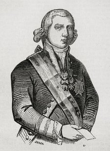 Manuel de Godoy y Alvarez de Faria, (1767-1851), Spanish politician, 1853.  Creator: Eusebio Zarza.
