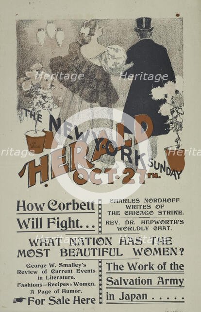 The New York Sunday herald. Oct. 27th., c1895. Creator: Charles Hubbard Wright.