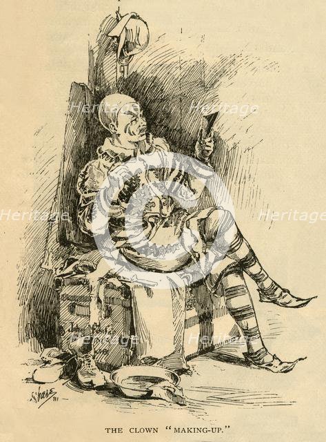 'The Clown "Making-Up", 1882. Creator: Unknown.