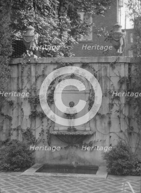 Lewisohn house and garden, 1920 Nov. 12. Creator: Arnold Genthe.