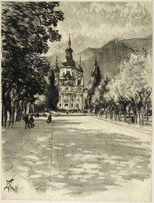Saint Ildefonso, c. 1903. Creator: Joseph J Pennell.
