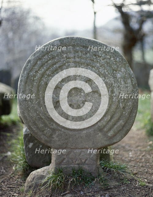 Stele, Necropolis of Argineta, Elorrio, Basque Country, Spain, 7th-9th century (2001).  Creator: Unknown.