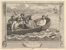 The Idle 'Prentice Turned Away and Sent to Sea: Industry and Idleness, plate 5, September 30, 1747. Creator: William Hogarth.