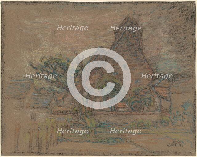 In a French Village, 1920-1923. Creator: Walter Griffin.