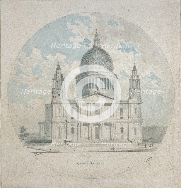 St Paul's Cathedral, c1790. Artist: Thomas Girtin.