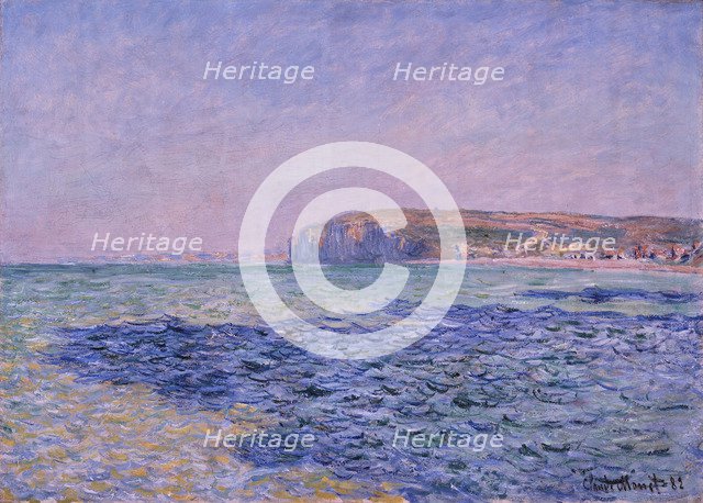 Shadows on the Sea. The Cliffs at Pourville, 1882. Artist: Monet, Claude (1840-1926)