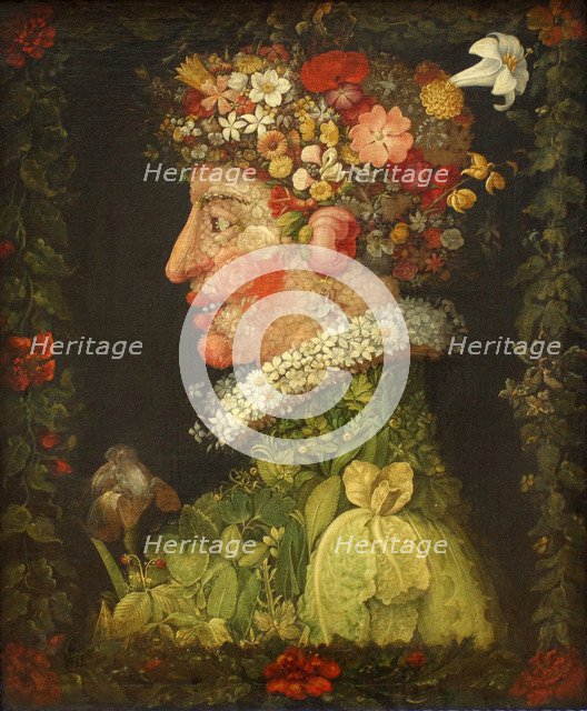 Spring, 1573. Artist: Arcimboldo, Giuseppe (1527-1593)