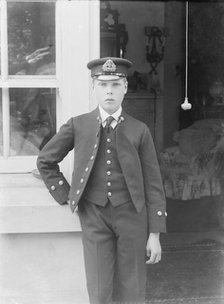 Prince Edward at the Royal Naval College, Osborne, Isle of Wight, c1909.  Creator: Kirk & Sons of Cowes.