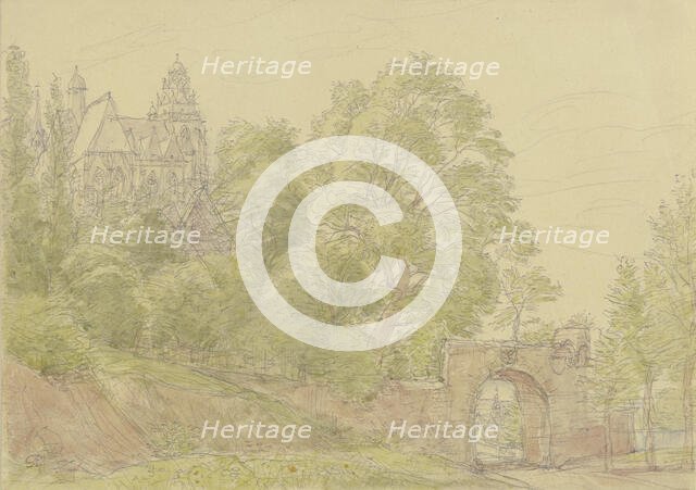 The cathedral in Wetzlar, c1850-1900. Creator: Peter Becker.