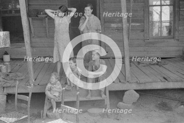 Tengle children, Hale County, Alabama, 1936. Creator: Walker Evans.