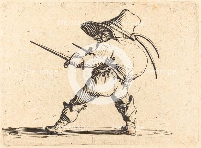 Duellist with Sword and Dagger, c. 1622. Creator: Jacques Callot.