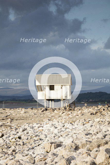 Morecambe Sailing Club race watch tower, Marine Road East, Morecambe, Lancashire, 2017. Creator: Alun Bull.