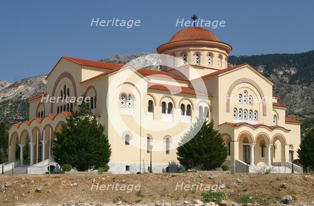 Monastery and church of Agios Gerasimos, Kefalonia, Greece.