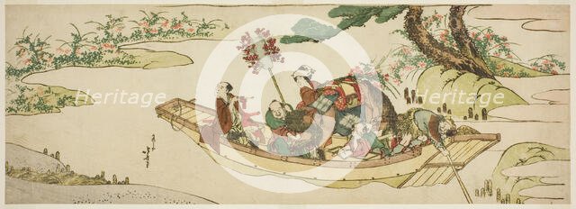 Ferry boat, Japan, n.d. Creator: Hokusai.