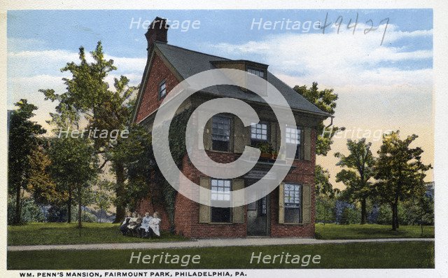 William Penn's Mansion, Fairmount Park, Philadelphia, Pennsylvania, USA, 1914. Artist: Unknown