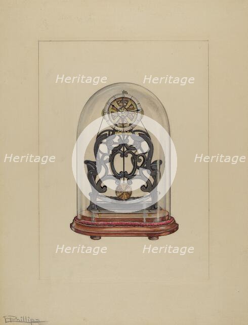 Clock, 1937. Creator: Lawrence Phillips.