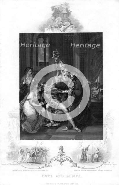 Edwy and Elgiva, (19th century). Artist: J Rogers