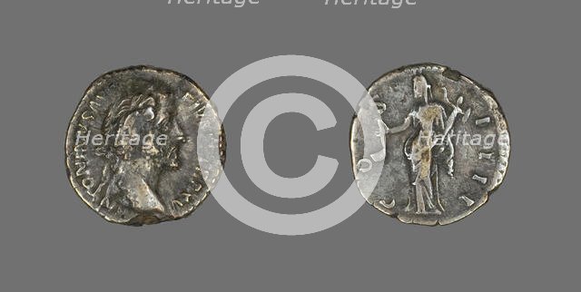 Denarius (Coin) Portraying Emperor Antoninus Pius, 151-152. Creator: Unknown.