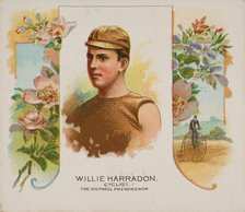 Willie Harradon, Cyclist, The Youthful Phenomenon, from World's Champions, Second Series (..., 1888. Creator: Allen & Ginter.