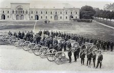 The Wendes Artillerey Regiment parade, Landskrona, Sweden, 1895. Artist: Unknown