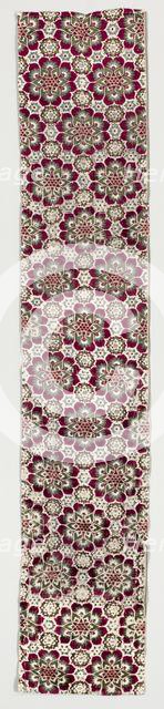 Four-colour Velvet with Medici Armorial in Rosettes, 1450-1500. Creator: Unknown.