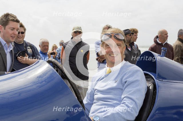 1925 Sunbeam 350 hp driven by Don Wales at Pendine Sands 2015. Creator: Unknown.