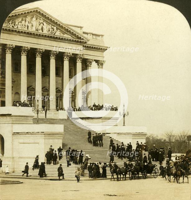'Arrival at Capitol...Inauguaration of Roosevelt, Washington', 1905.  Creator: HC White.
