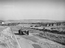 Invicta S Type Red Gauntlet of D Monro at the Bugatti Owners Club Lewes Speed Trials, Sussex, 1937. Artist: Bill Brunell.