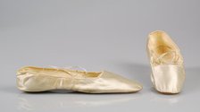 Wedding slippers, American, 1856. Creator: Unknown.