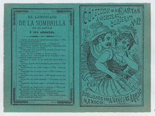 Front and back covers printed on the same sheet for a collection of love letters ..., ca. 1900-1910. Creator: José Guadalupe Posada.
