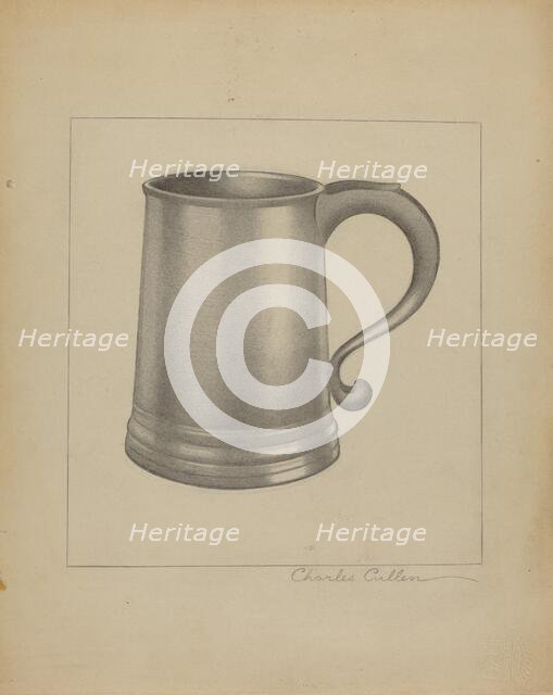 Pewter Mug, c. 1936. Creator: Charles Cullen.