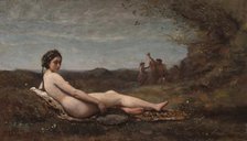 The Repose, 1860, reworked c. 1865/1870. Creator: Jean-Baptiste-Camille Corot.