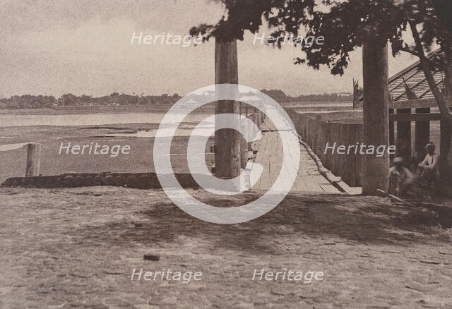 Amerapoora: Wooden Bridge, September 1-October 21, 1855. Creator: Captain Linnaeus Tripe.