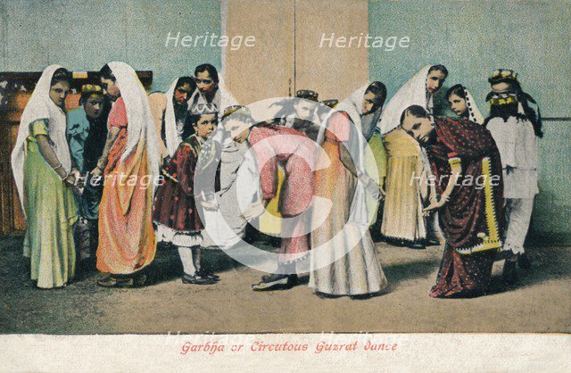 'Garbha or Circutous Gurzat dance', c1910. Artist: Unknown.
