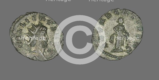 Antoninianus (Coin) Portraying Emperor Gallienus, 260-268. Creator: Unknown.