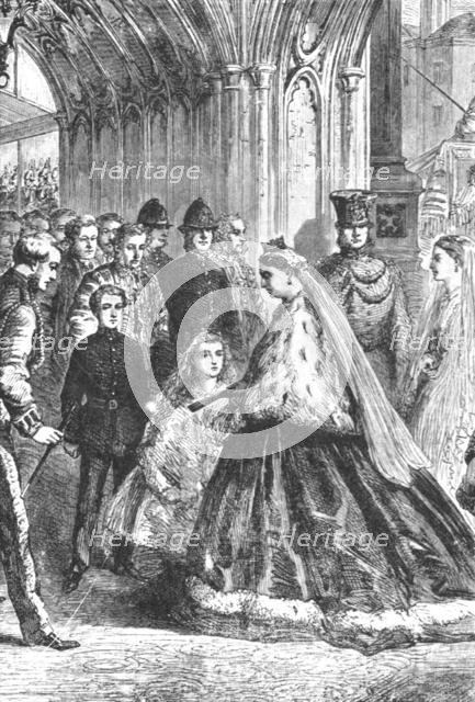 'Queen Victoria entering Westminster Palace, February 5, 1867', (1901).  Creator: Unknown.