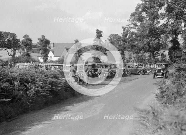 First Aid Nursing Yeomanry (FANY) trial or rally, 1931.   Artist: Bill Brunell.