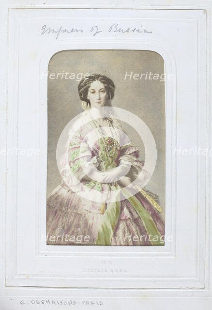 Empress of Russia, 1860-69. Creator: Émile Desmaisons.